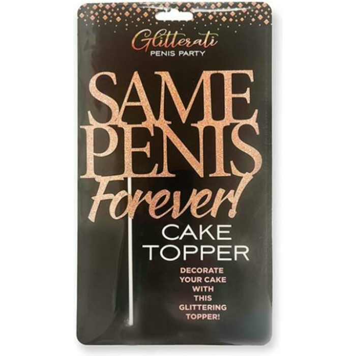 Glitterati Same Penis Forever Cake Topper - Image 1