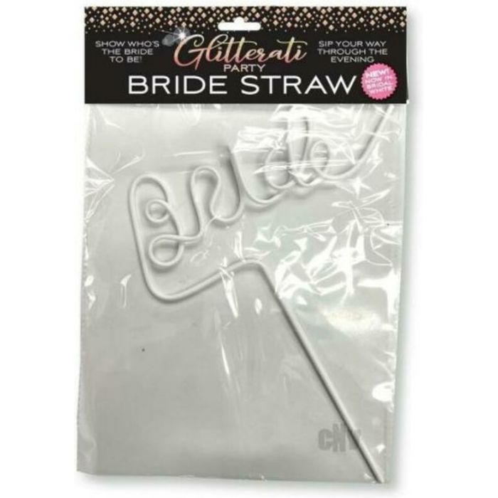 Glitterati Bride Straw White - Image 1