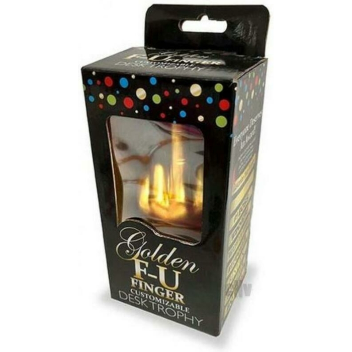 Golden F U Finger Trophy - Image 1