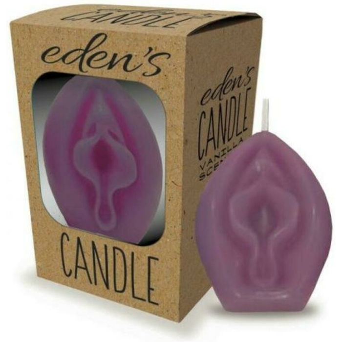 Eden's Vagina Candle Eggplant - Image 1