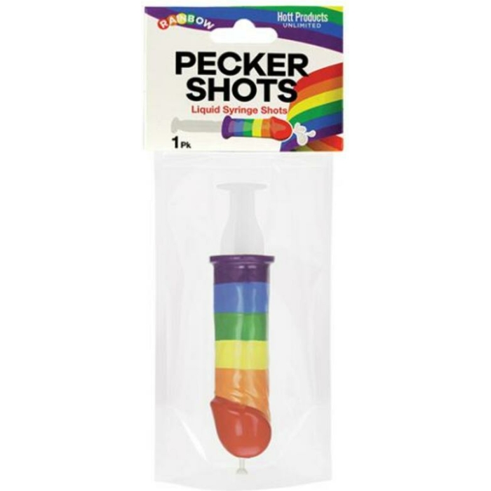 Pecker Shot Syringe - Rainbow - Image 1