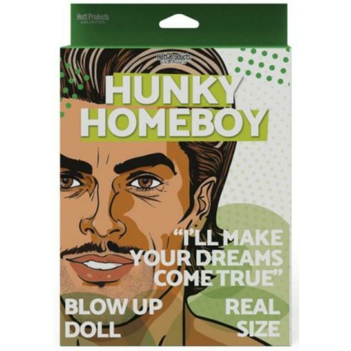 Hunky Homeboy Blow Up Doll Tan - Image 1