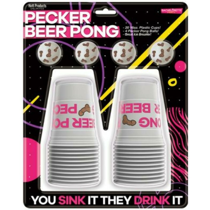 Pecker Beer Pong Game With Balls - Image 1