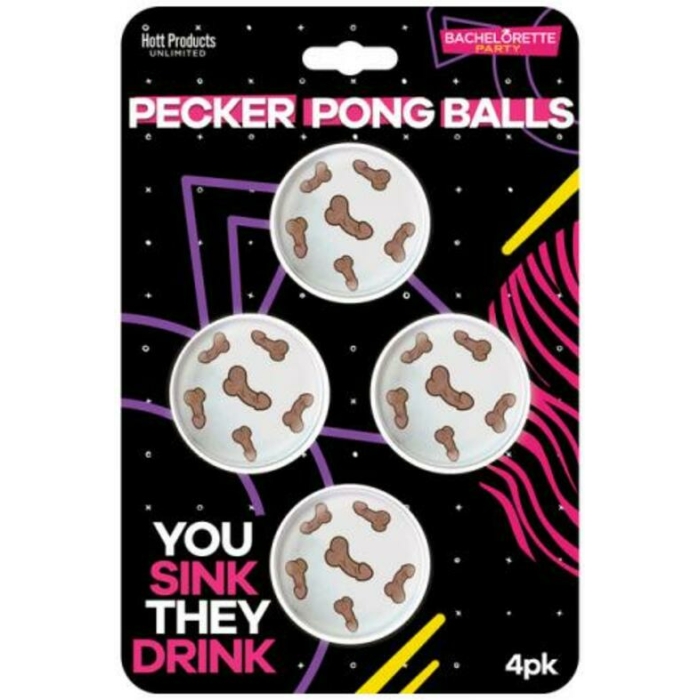 Pecker Beer Pong Balls 4-pack - Image 1
