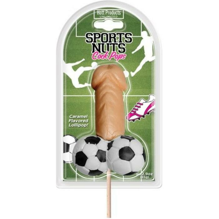 Sports Nuts Cock Pop Soccer Balls Caramel - Image 1