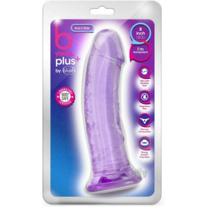 B Yours Plus Roar 'n' Ride Dildo Purple - Image 1