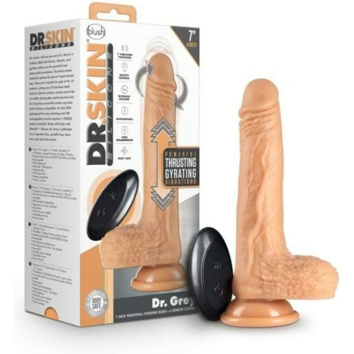 Dr Skin Silic Dr Grey 7 Thrust Dildo Van - Image 1