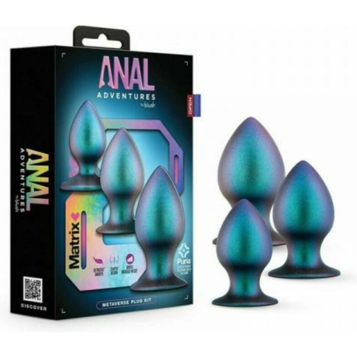 Anal Adventures Matrix Metaverse Plug Kit Dark Millenia - Image 1