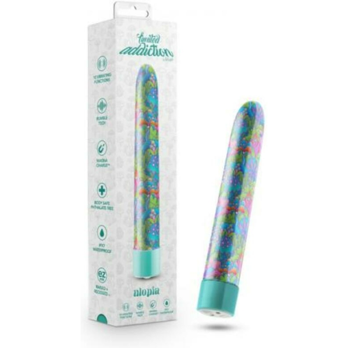 Limited Addiction Floradelic Rechargeable 7 In. Vibrator Purple - Image 1