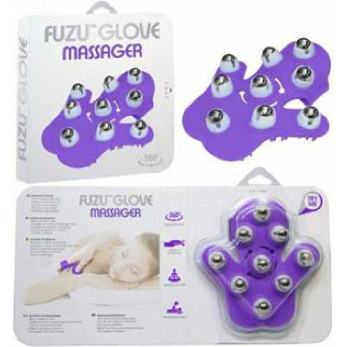 Fuzu Glove Massager - Neon Purple - Image 1