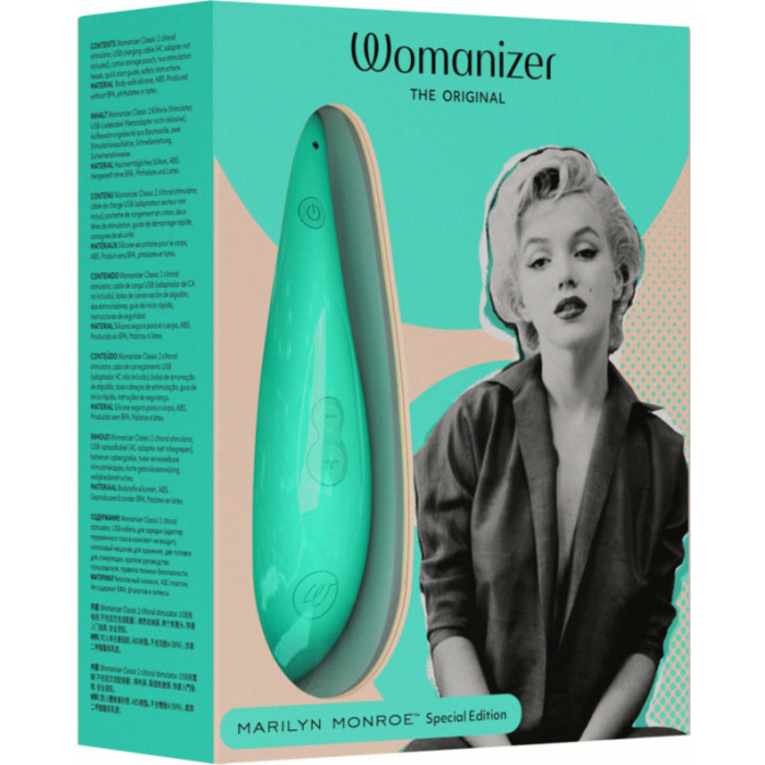 Womanizer x Marilyn Monroe Classic 2 Special Edition Pleasure Air Clitoral Stimulator Mint - Image 1