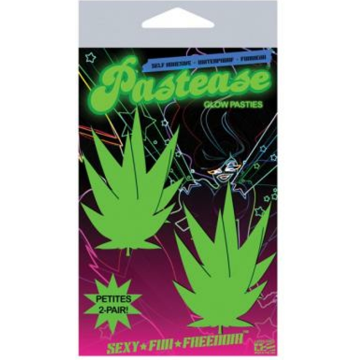 Pastease Petites Glow in the Dark Leaf O/S 2 Pack - Image 2