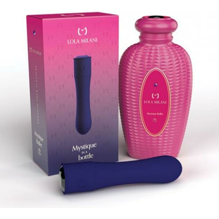 Lola Milani Mystique Bullet W/pink Bottle  - Dark Purple - Image 1