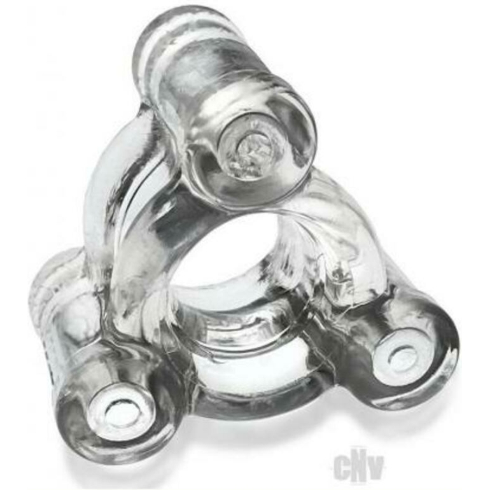 Oxballs Heavy Squeeze Weighted Squeeze Ballstretcher With 3 Stainless Steel Weights Clear - Image 1