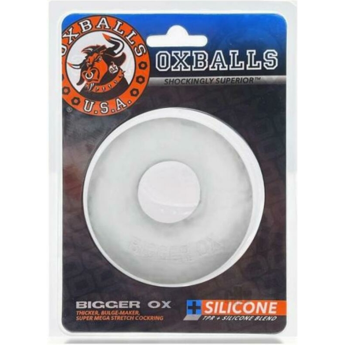 Oxballs Bigger Ox Thick Cockring Silicone Tpr Clear Ice - Image 1