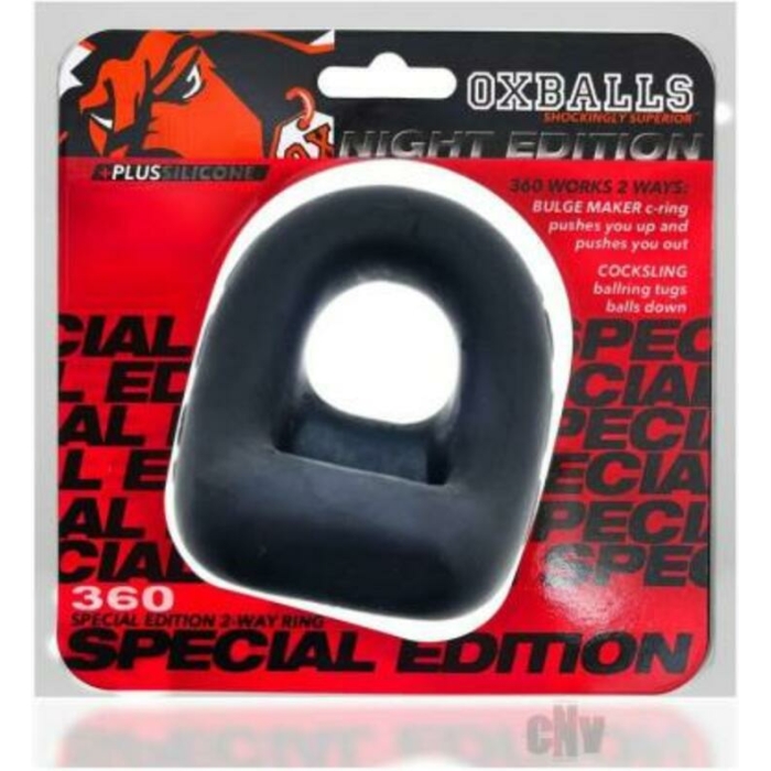 Oxballs 360 Dual-use Cockring Plus+silicone Special Edition Night - Image 1