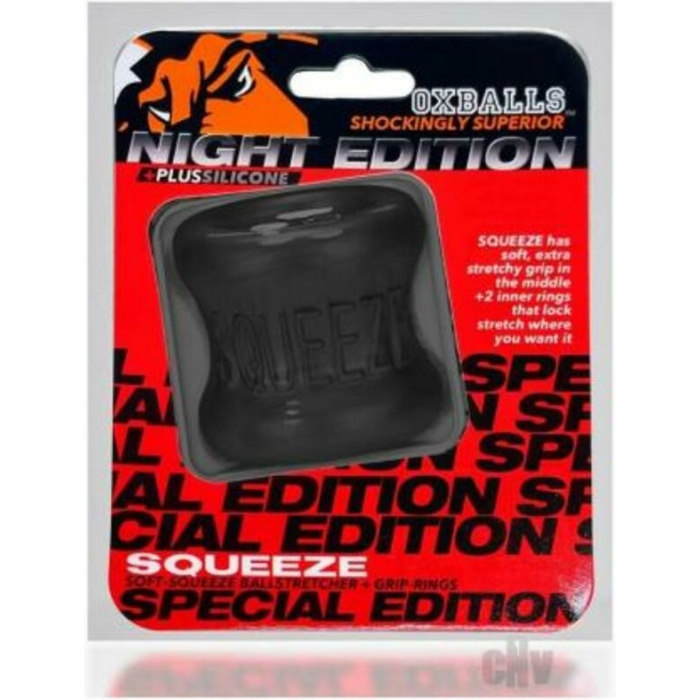 Oxballs Squeeze Ballstretcher Plus+silicone Special Edition Night - Image 1