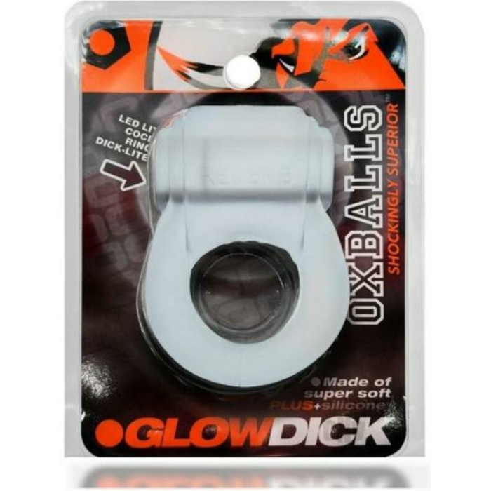 Oxballs Glowdick Cockring With Led Clear Ice - Image 1