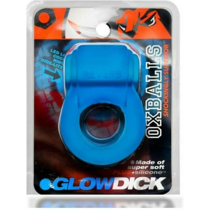 Oxballs Glowdick Cockring With Led Blue Ice - Image 1