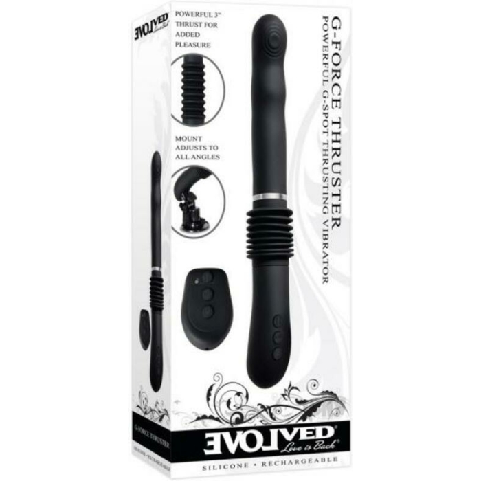 Evolved G-force Thruster Rechargeable Silicone - Black - Image 1