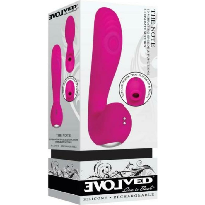 Evolved The Note Dual Stimulator - Magenta - Image 1