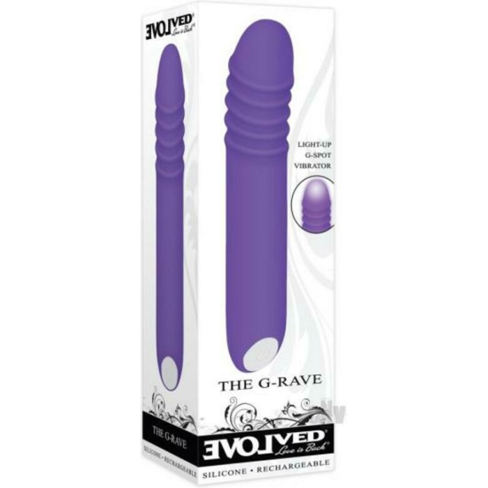 Evolved The G-rave Light-up Vibrator Purple - Image 1