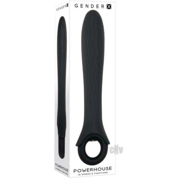 Gender X Powerhouse Ring-handle Vibrator Black - Image 1