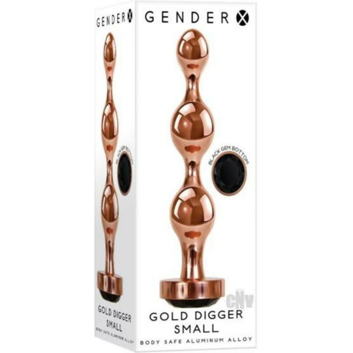 Gender X Gold Digger Small Plug Rose Gold/black - Image 1