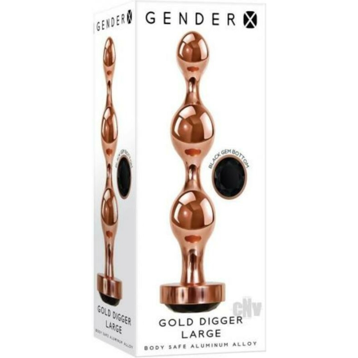 Gender X Gold Digger Large Plug Rose Gold/black - Image 1