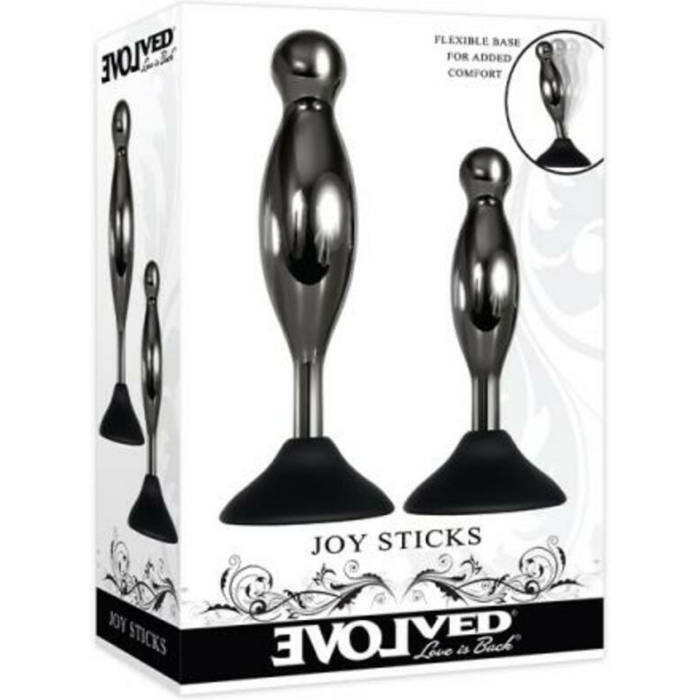 Evolved Joy Sticks 2-piece Plug Set Black - Image 1