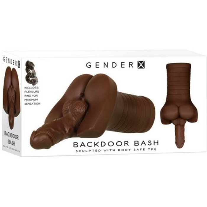 Gender X Backdoor Bash Dark With Vibrating Cockring 2.5 Lbs - Image 1
