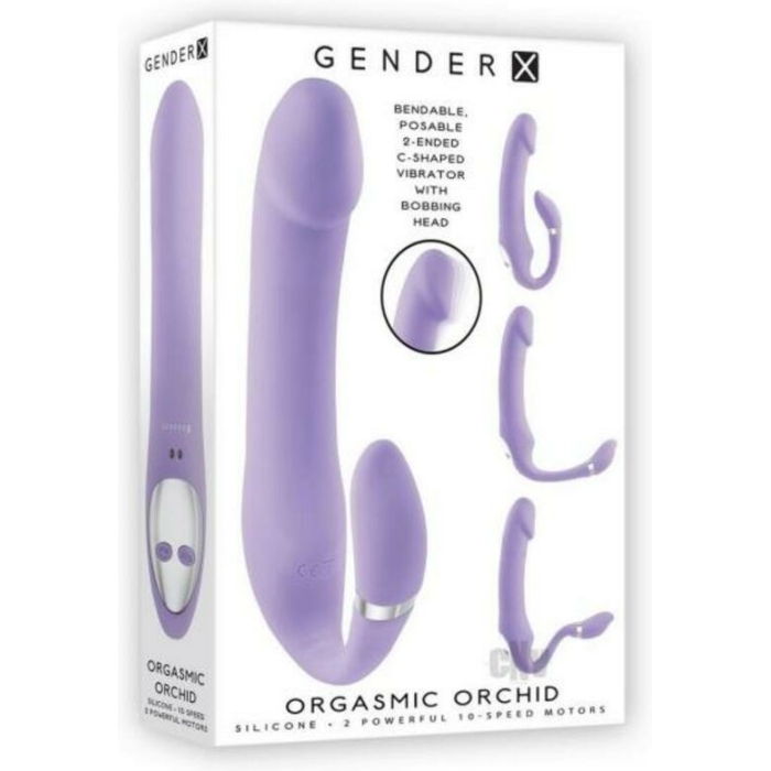 Gender X Orgasmic Orchid Dual-ended Vibrator Lavender - Image 1