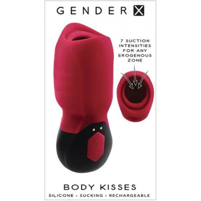 Gender X Body Kisses Suction Toy Red - Image 1