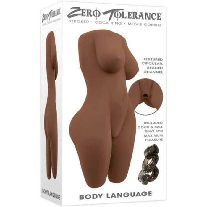 Zero Tolerance Body Language Stroker Tpe Dark - Image 1