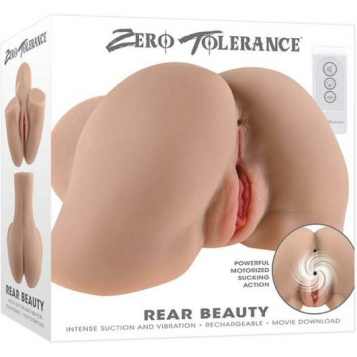 Zero Tolerance Rear Beauty Rechargeable Remote Controlled Vibrating Sucking Dual Entry Masturbator T - Image 1