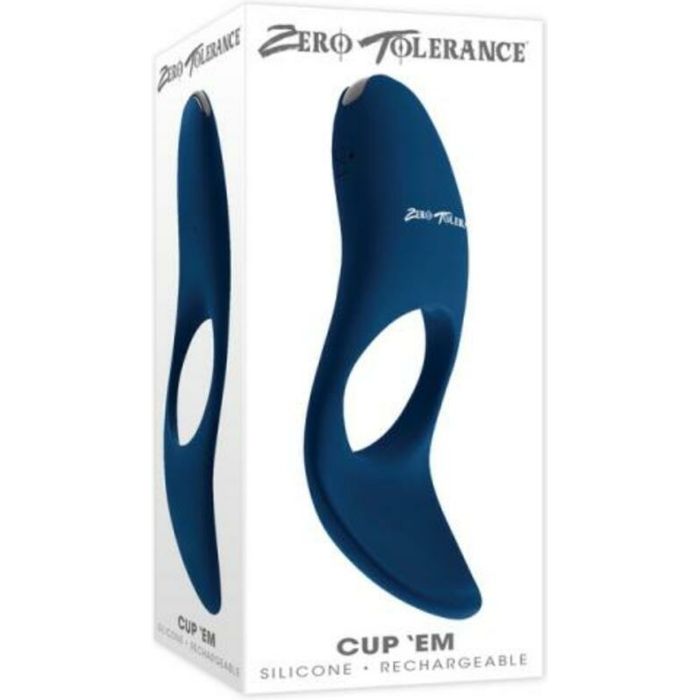 Zero Tolerance Cup 'em Rechargeable Ball Cup C-ring Silicone Blue - Image 1