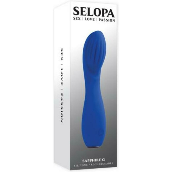 Selopa Sapphire G Rechargeable Vibe Silicone Blue - Image 1