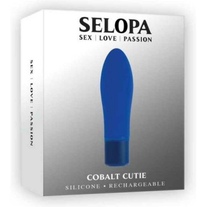 Selopa Cobolt Cutie Rechargeable Silicone Mini Vibrator Blue - Image 1