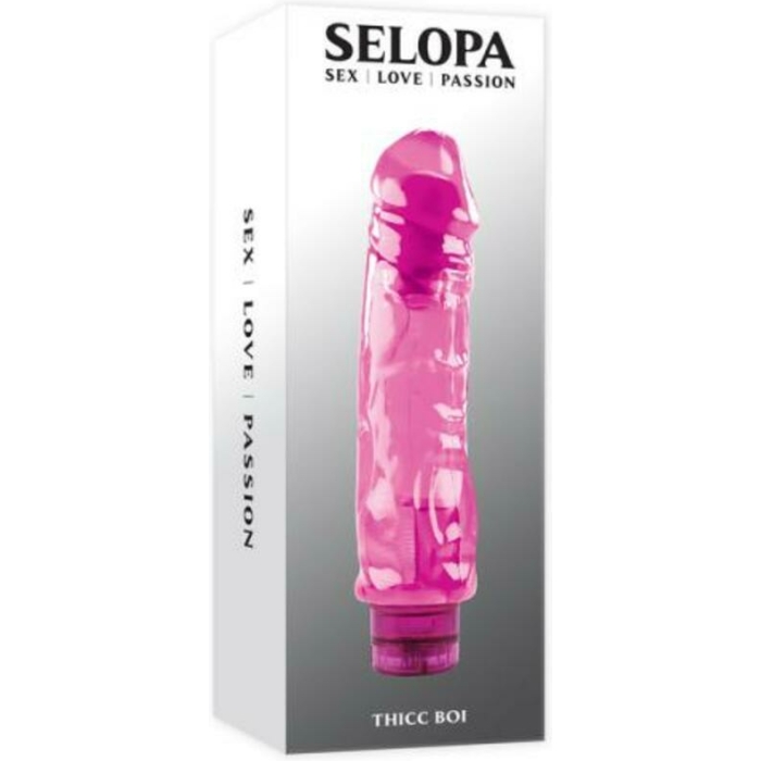 Selopa Thicc Boi Vibrating Vibe Rubber Pink - Image 1