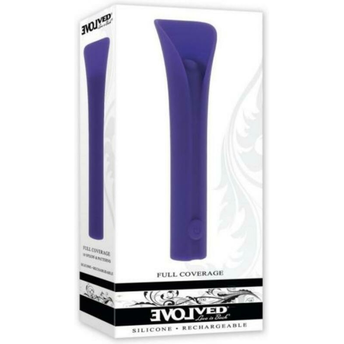 Evolved Full Coverage Rechargeable Bullet Silicone Purple - Image 1