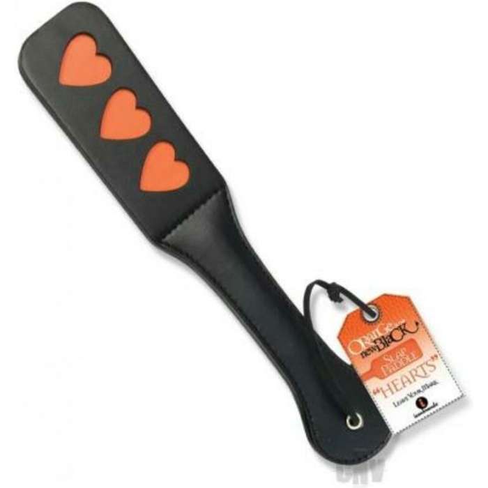 The 9's Orange Is The New Black Slap Paddle Hearts - Image 1
