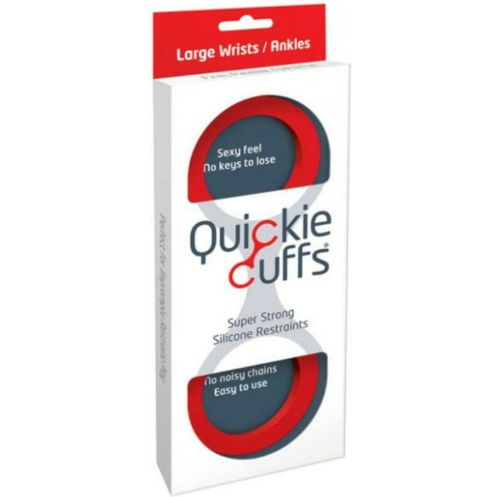 Quickie Cuffs Large Red - Image 1