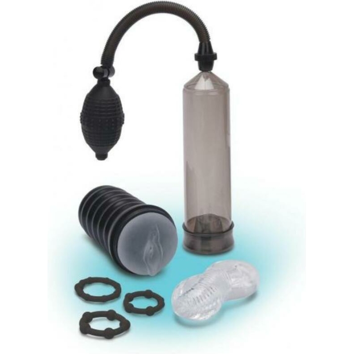 Zolo Pump And Pleasure Set 6pc Black - Image 1