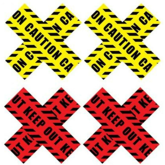 Peekaboo Caution X Yel/red - Image 1