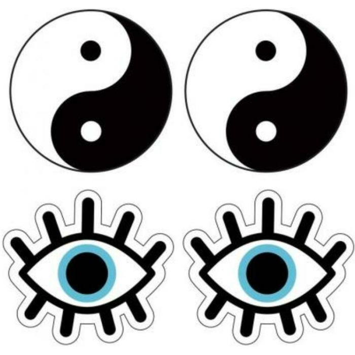 Peekaboo Yin And Yang Wht/blu - Image 1