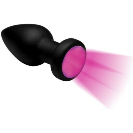 Booty Sparks Silicone Vibrating LED Anal Plug Small Black
