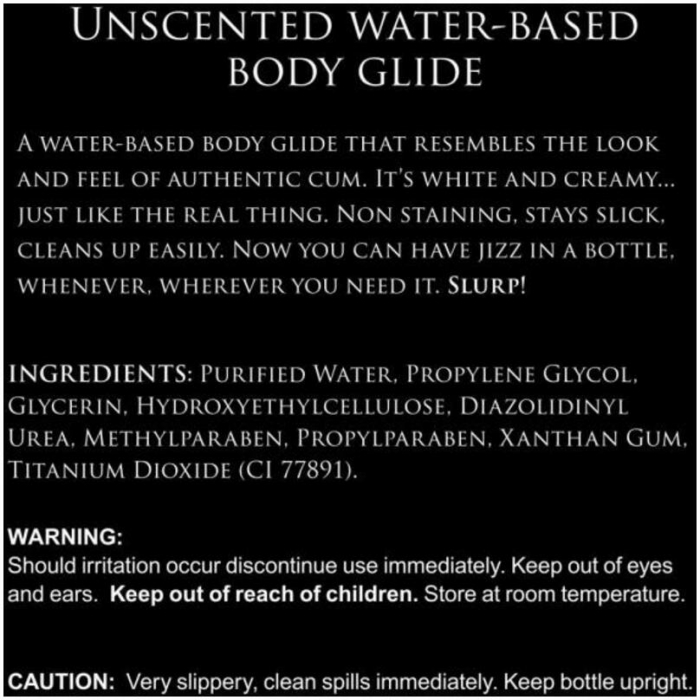 Ms Jizz Unscented Water Based Lube 16oz - Image 2