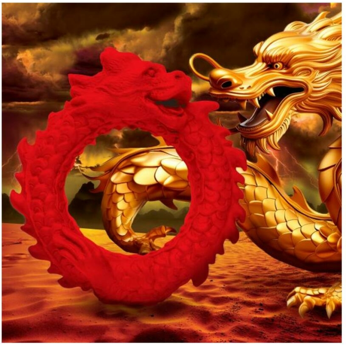 Rise Of The Dragon Silicone Cock Ring - Image 1