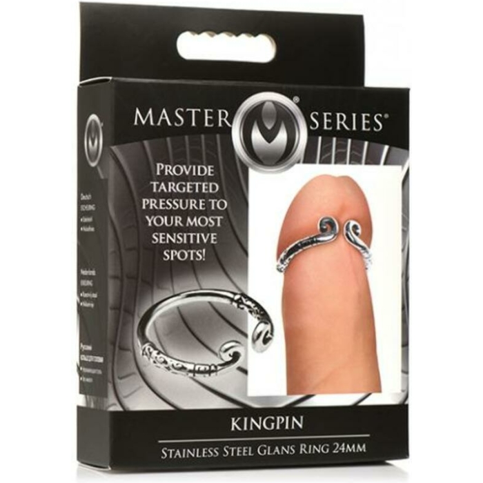 Master Series Kingpin Stainless Steel 24mm Glans Ring - Image 1
