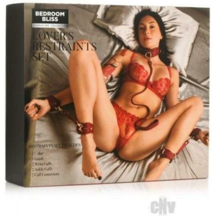 Lover's Restraints Set - Red - Image 1